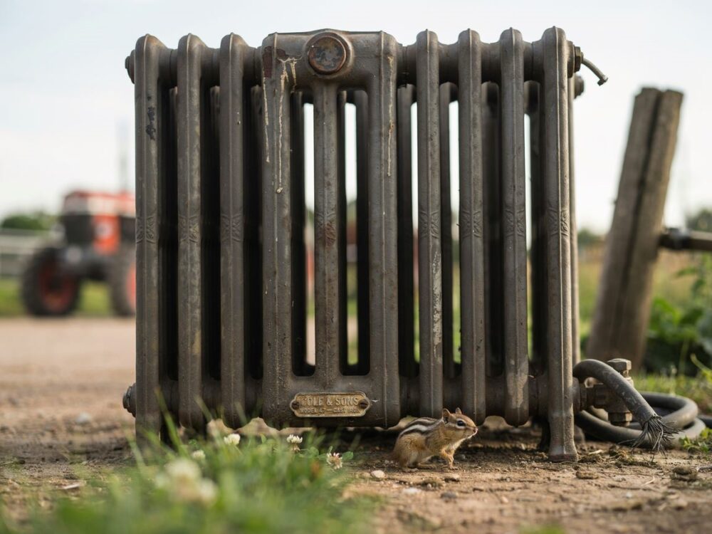 radiator przy kozie