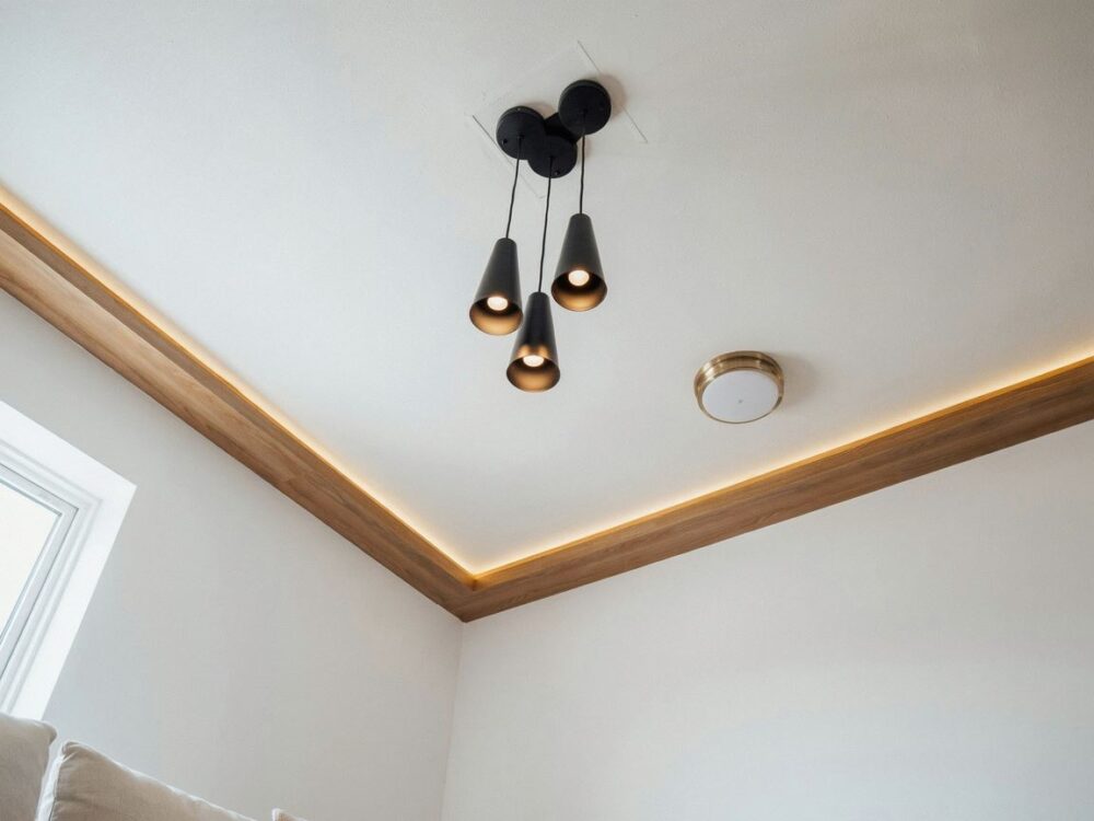 sufit z podświetleniem LED